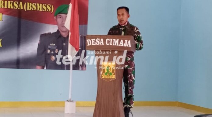 Kodim 0622 Kabupaten Sukabumi Letkol Arm Suyikno Membuka Kegiatan BSMSS di Desa Cimaja Letkol Arm Suyikno