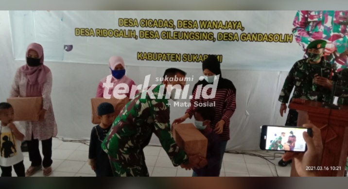 Dandim 0622 Kabupaten Sukabumi Laksanakan Kegiatan Bakti TNI dan Santunan Anak Yatim Piatu