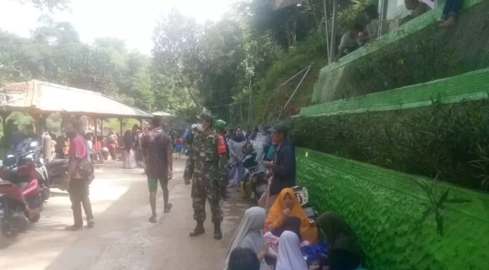 Koramil 0622-06/Parakansalak dan Unsur Terkait Melaksanakan Pemantauan dan Pengamanan Wisata Danau Sukarame Wisata