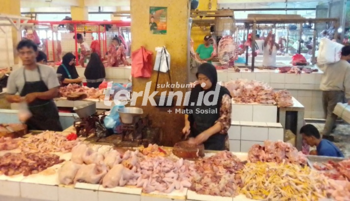 Dinas Pertenakan Kabupaten Sukabumi Sidak Pasar Semi Modern Cibadak