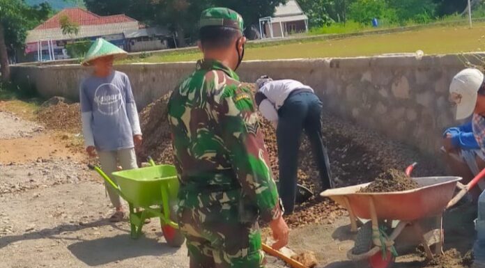 Koramil 0622-02/Palabuhanratu Kawal Berbagai Program Pemerintah Untuk Kemajuan Bersama Babinsa