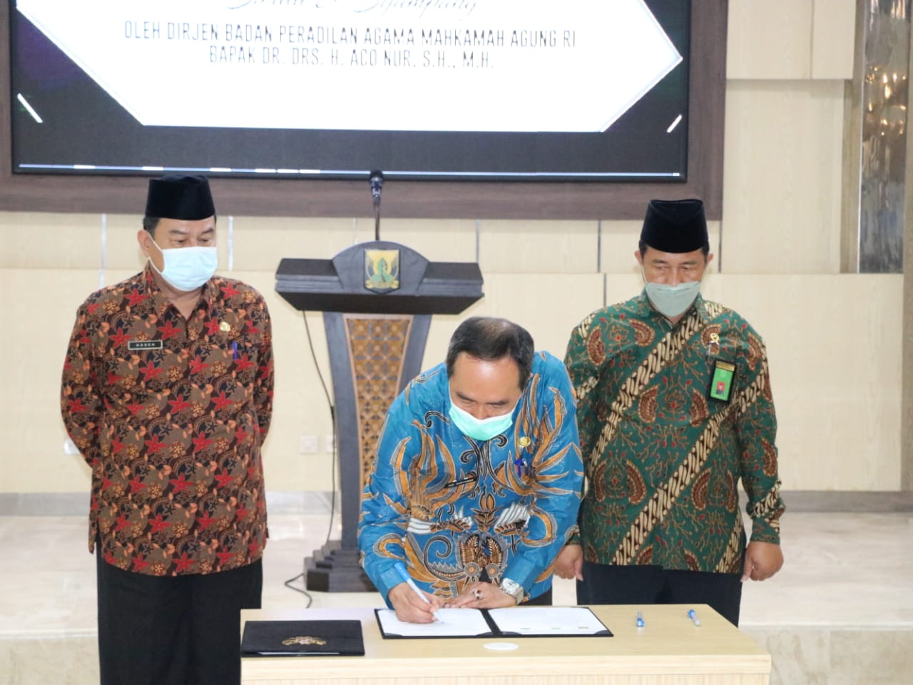 Nota Kasepahaman Pengadilan Agama dan Pemda Serta Kementerian Agama RI dan Kantor Pos di Wilayah Kabupaten Sukabumi