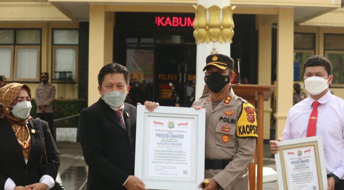 Berhasil Ungkap Sindikat Mafia Tanah, Polres Sukabumi Diganjar Penghargaan kapolres sukabumi