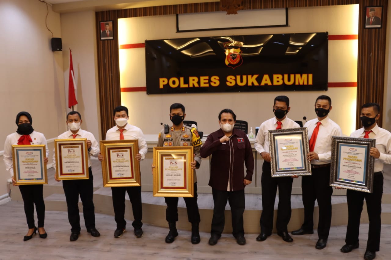 Polres Sukabumi Raih Penghargaan Dari Gernas Polsana Dan Polisi Selebriti