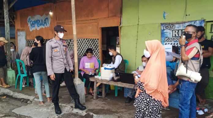 Polres Sukabumi Sweeping Vaksin, Hasilnya 388 Orang Wisatawan Disuntik di Lokasi Wisata kapolres sukabumi