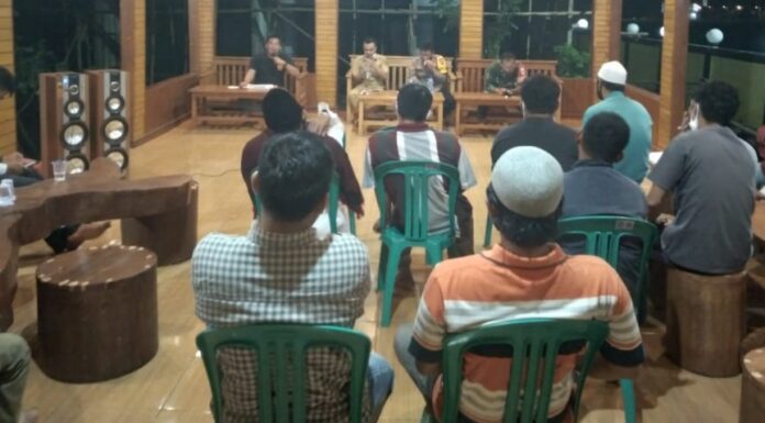 Muspika Kecamatan Ciemas Bersama Salah Satu Anggota DPRD Kabupaten Sukabumi, Gelar Rakor Muspika Ciemas