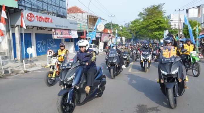 Babeh Asjap Dampingi Bupati Sukabumi Touring Ngabumi dan Peresmian Curug Sodong