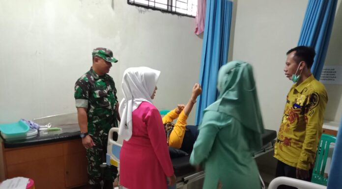 Kpt Inf Budi Hadi Priyadi Monitoring Giat KB Kes di Puskesmas Cikidang Kpt Inf Budi Hadi Priyadi