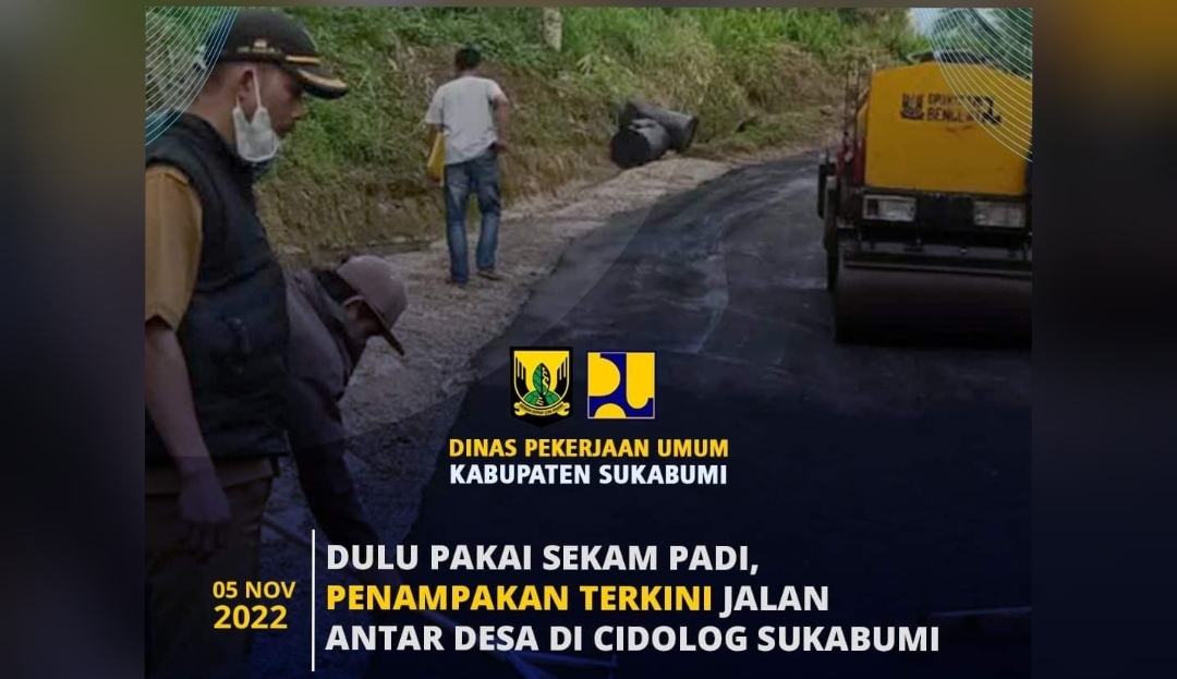 Ada Apa Jalan di Cidolog Sukabumi Sekarang Hitam, Oh Ternyata Jalan Baru, Mantap!