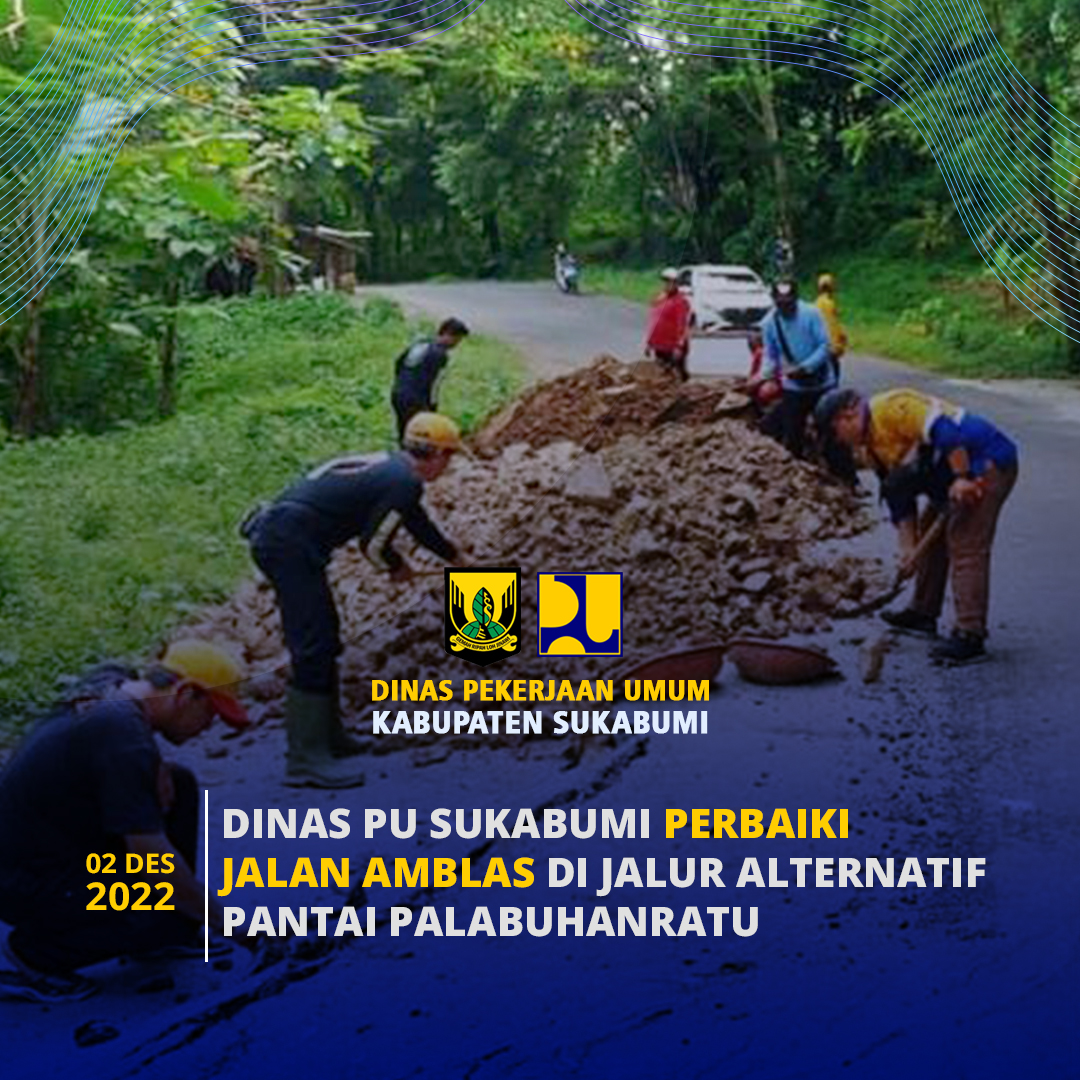 Jalan Jajaway yang Ambals Diperbaiki PU dan Polres Sukabumi Jelang Nataru, Asep Japar: Sudah Dikirim Materialnya