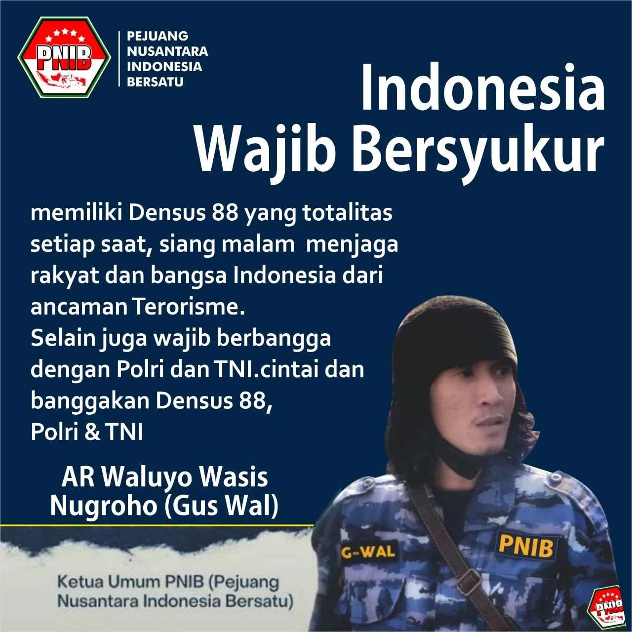 PNIB: Ciptakan Pemilu 2024 Tanpa Kecurangan, Kekerasan, Intoleransi, Politik Identitas, Khilafah Radikalisme Terorisme